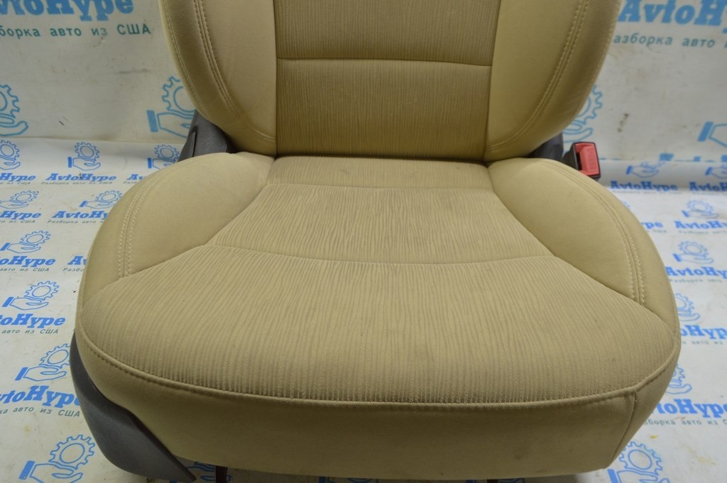 Пассажирское сидение Hyundai Sonata 11-15 без airbag, механич, тряпка беж — фото 2