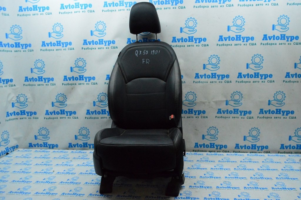 Пассажирское сидение Infiniti QX50 19- с airbag, электро, подогрев, кожа черн (01)