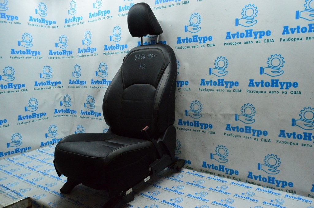 Пассажирское сидение Infiniti QX50 19- с airbag, электро, подогрев, кожа черн (01) — фото 3