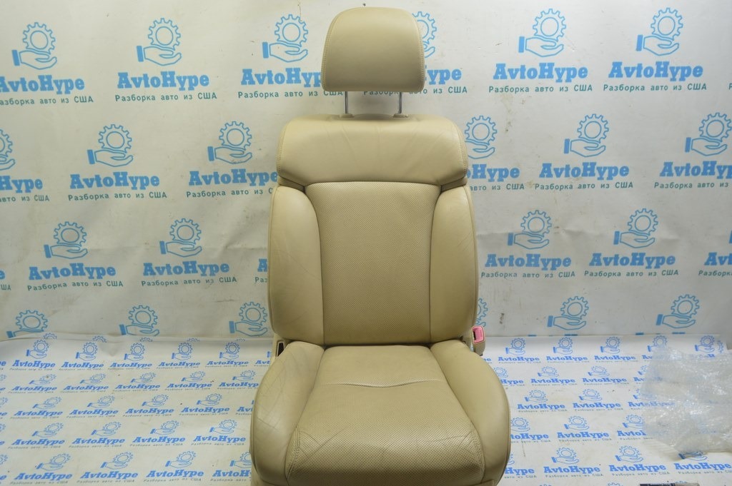 Пассажирское сидение Lexus GS300 GS350 GS430 GS450h 06-07 электро, кожа беж, перф (01) трещины