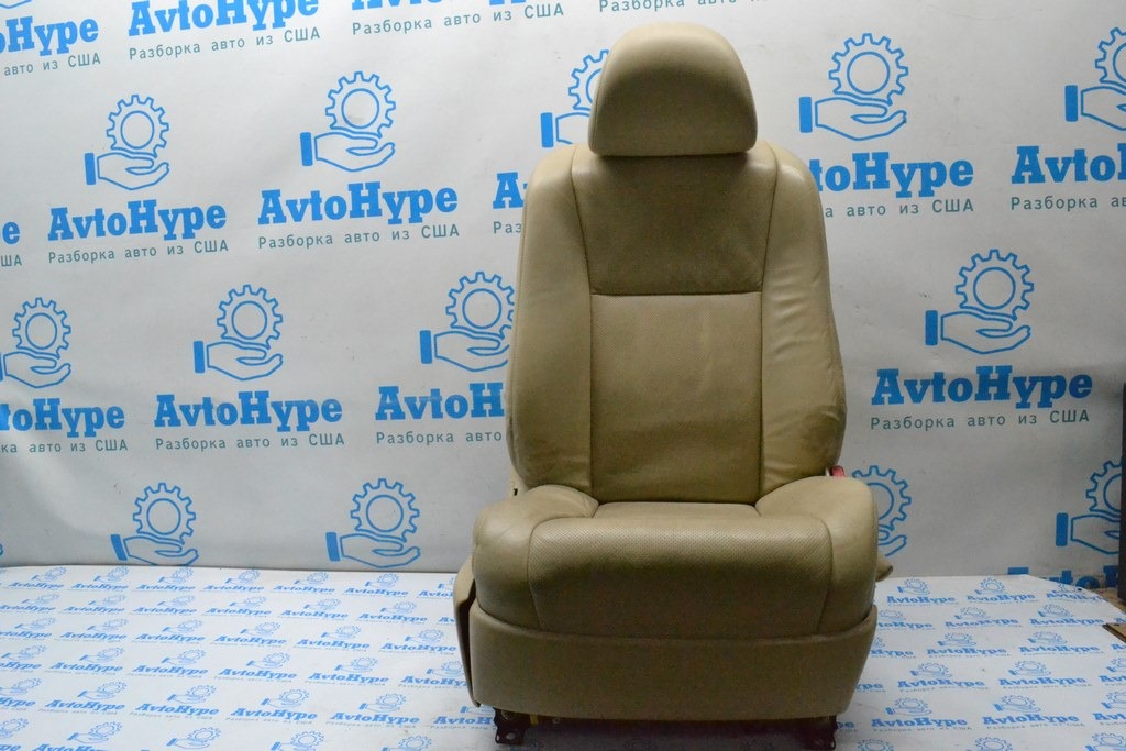 Пассажирское сидение Lexus LS460 LS600h 07-12 беж кожа (01) с AIRBAG