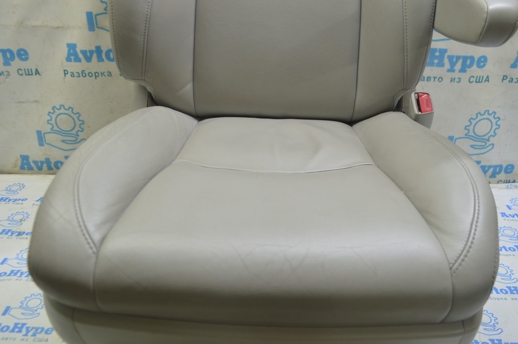 Пассажирское сидение Lexus RX300 RX330 RX350 RX400h 04-09 без airbag, кожа серое (02) — фото 2