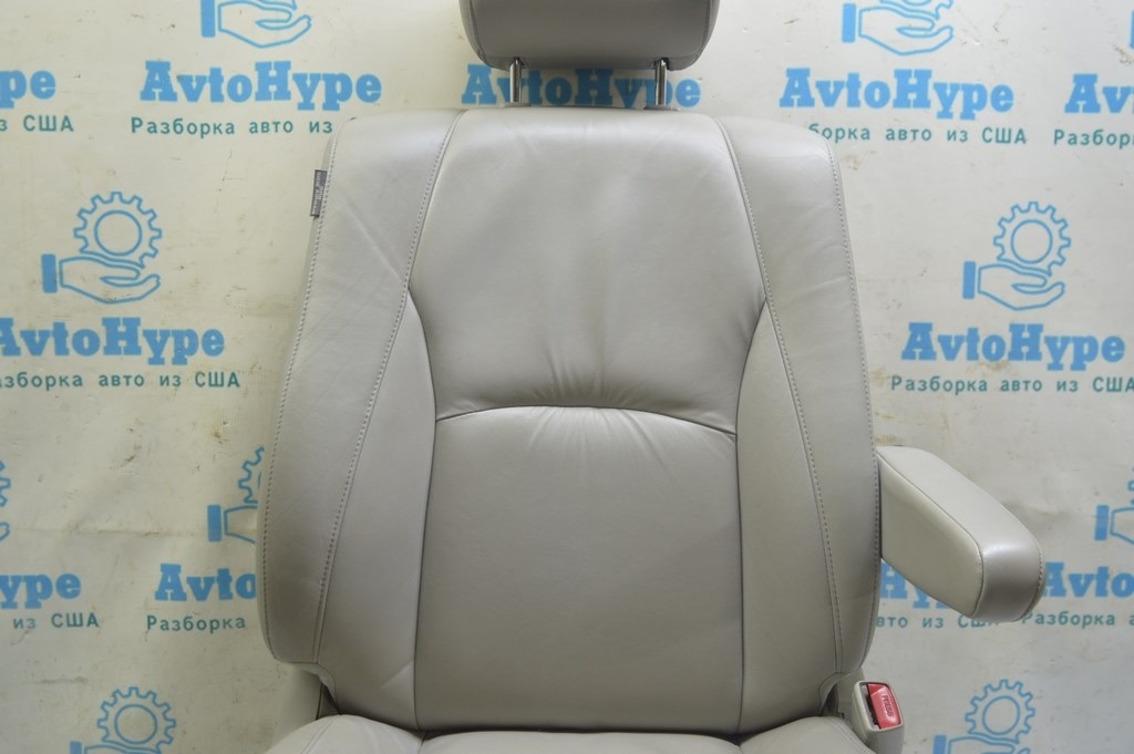 Пассажирское сидение Lexus RX300 RX330 RX350 RX400h 04-09 без airbag, кожа серое (02) — фото 3