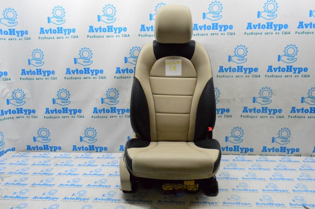 Пассажирское сидение Mercedes GLC X253 16- (01) с AIRBAG беж
