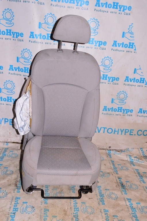 Пассажирское сидение Subaru Forester 14-18 SJ тряпка серая (04) стреьнуло