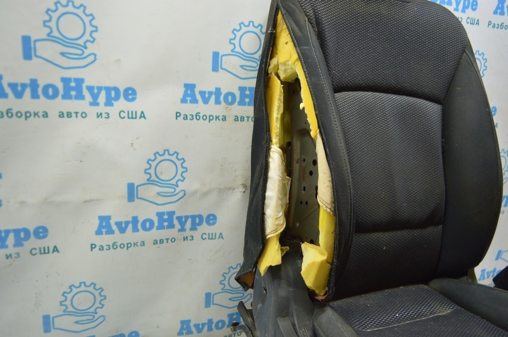 Пассажирское сидение Subaru Outback 15-19 черн тряпка (04) стрельнуло — фото 4