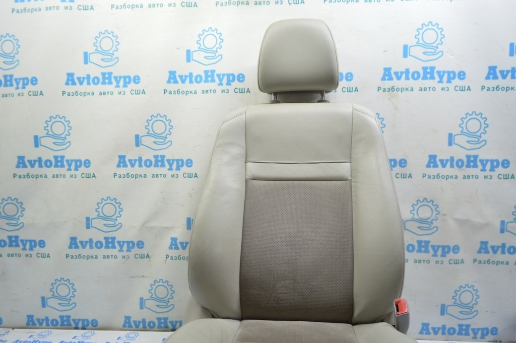 Пассажирское сидение Toyota Camry v50 12-14 usa без airbag,элект,подогрев,кожа сер+замш (02) — фото 3