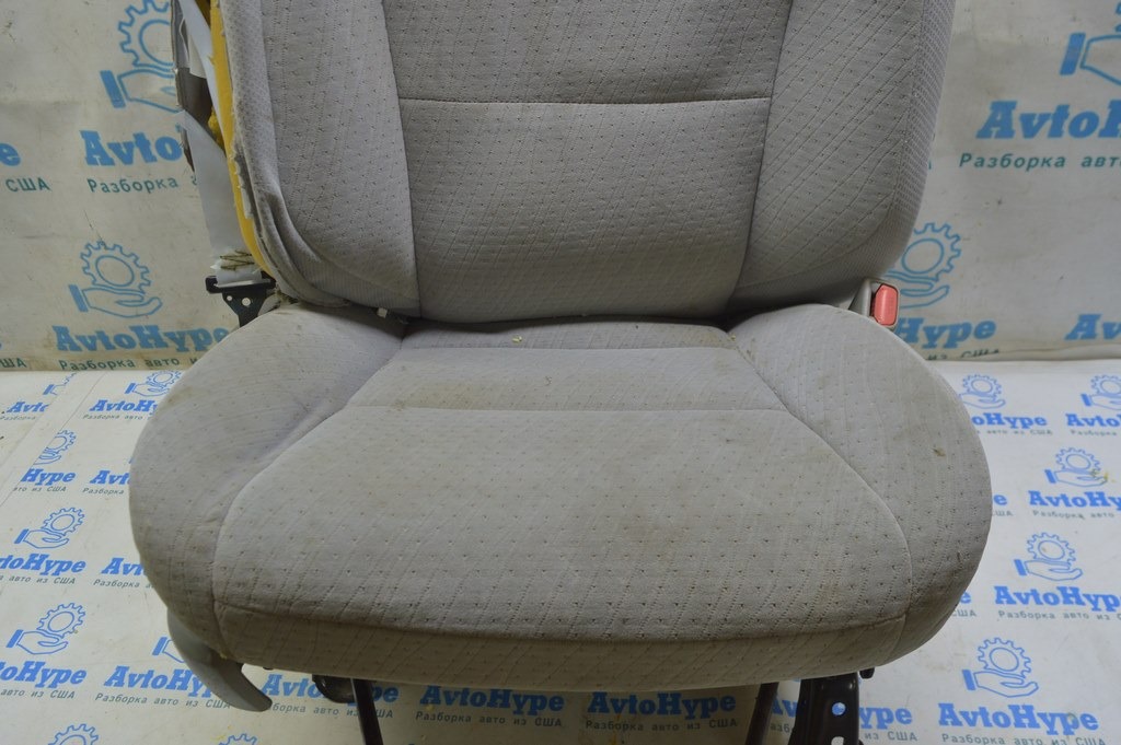 Пассажирское сидение Toyota Sienna 11-20 без airbag, механич,велюр,серое(01) стрельн, кривое — фото 2