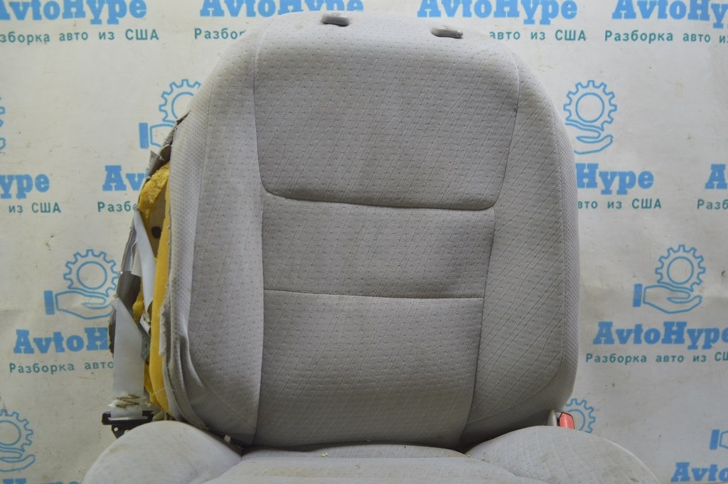 Пассажирское сидение Toyota Sienna 11-20 без airbag, механич,велюр,серое(01) стрельн, кривое — фото 3
