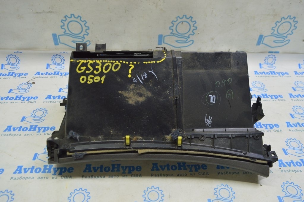 Перчаточный ящик, бардачок Lexus GS300 GS350 GS430 GS450h 06-09 коричн с беж под навигац (01)д — фото 2