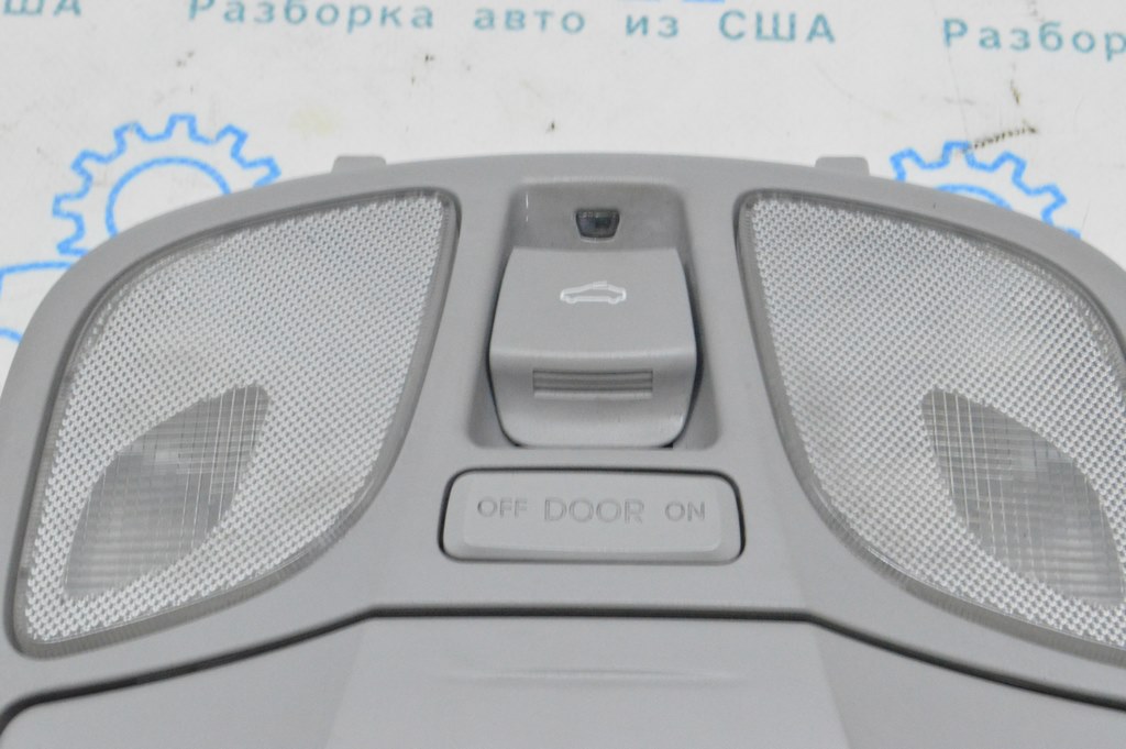 Плафон освещения передний Hyundai Sonata 11-15 под панораму, серый — фото 2
