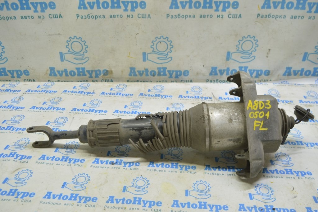 Пневмостойка передняя лев Audi A8 D3 03-09 (01) порван пыльник