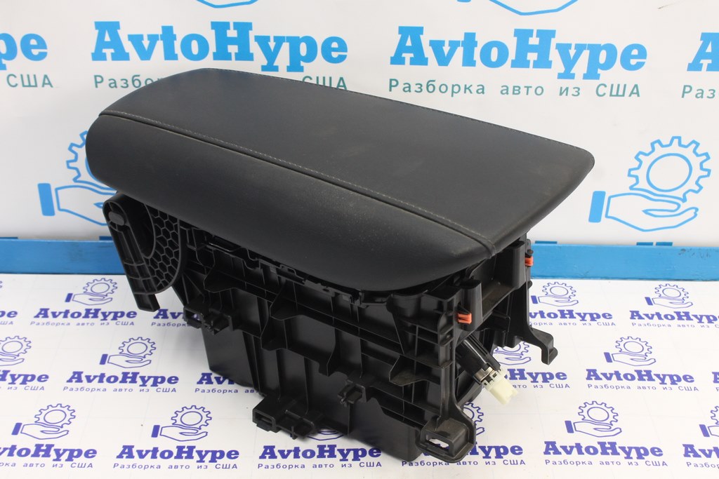 Подлокотник Toyota Venza 21-24 кожа черная, серая строчка, с кронштейном и корпусом (01) — фото 2
