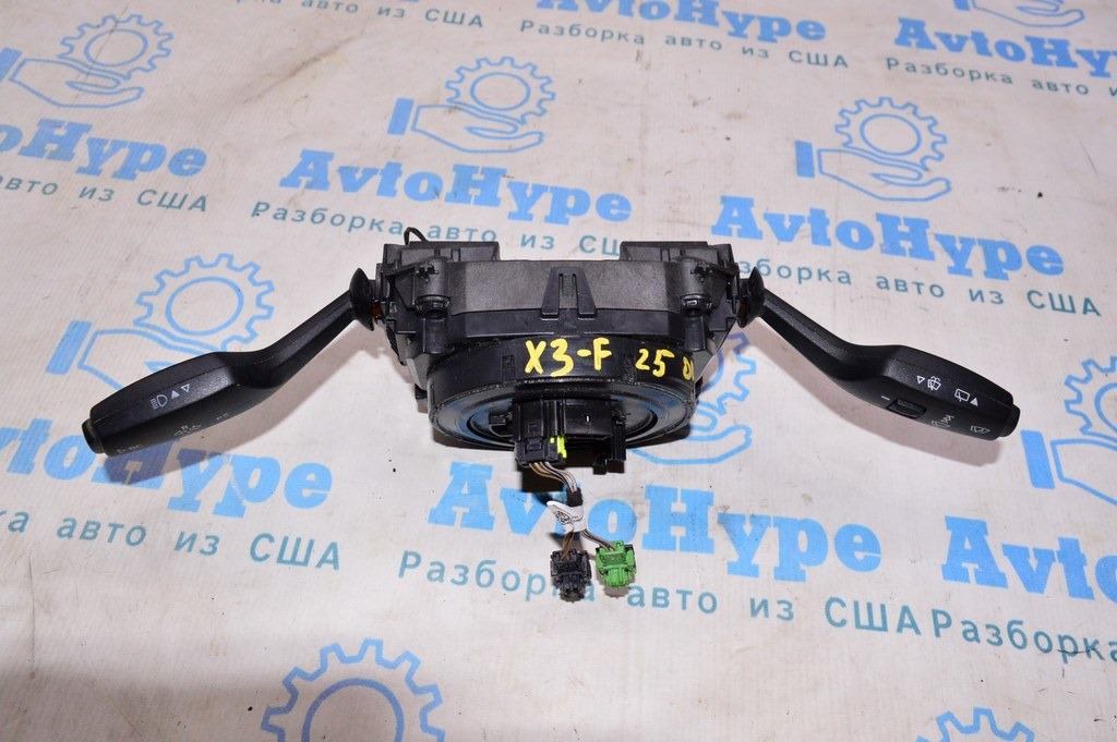 Подрулевой переключатель гитара в сборе BMW X3 F25 11-17 с шлейфом (01) — фото 2
