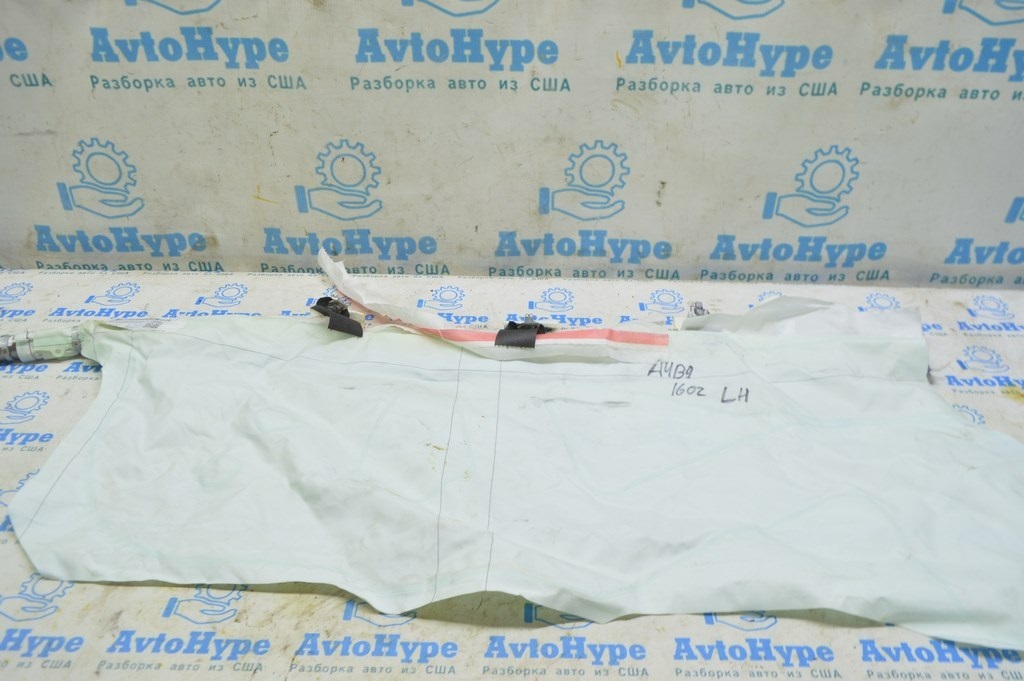 Подушка безопасности airbag боковая шторка левая Audi A4 B9 17- (02) стрельнувшая, порезана