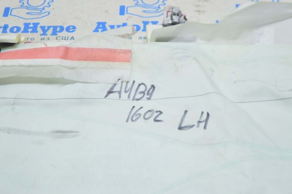 Подушка безопасности airbag боковая шторка левая Audi A4 B9 17- (02) стрельнувшая, порезана — фото 2
