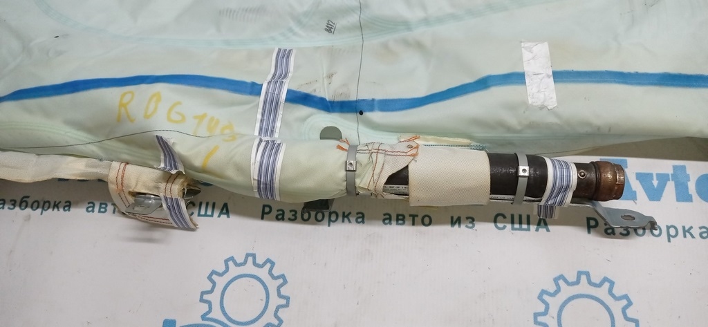 Подушка безопасности airbag боковая шторка левая Nissan Rogue 14-деф.(стрельнутая) — фото 2