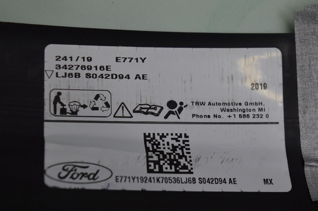 Подушка безопасности airbag боковая шторка правая Ford Escape MK4 20- стрельнувшая — фото 2