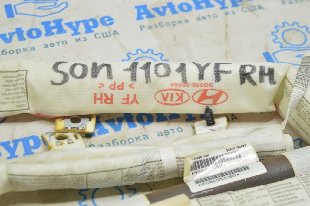 Подушка безопасности airbag боковая шторка правая Hyundai Sonata 11-15 — фото 2