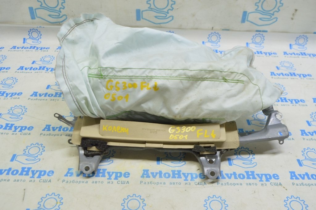 Подушка безопасности airbag колен водит Lexus GS300 GS350 GS430 GS450h 06-11 беж (01)стрельнув