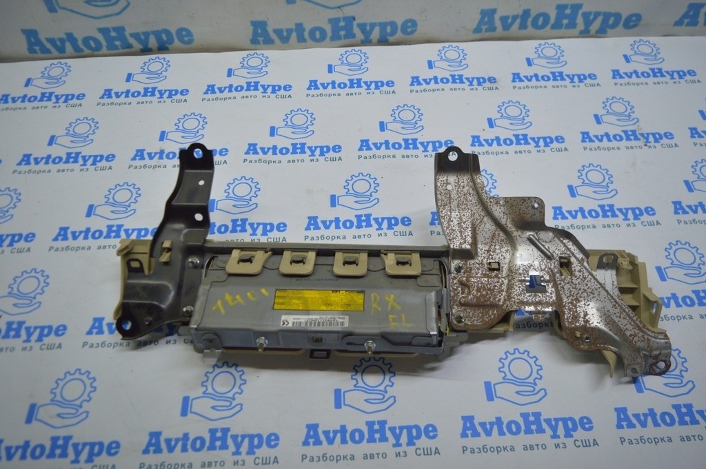 Подушка безопасности airbag колен водительская левая Lexus RX350 RX450h 10-15 беж (01) — фото 2