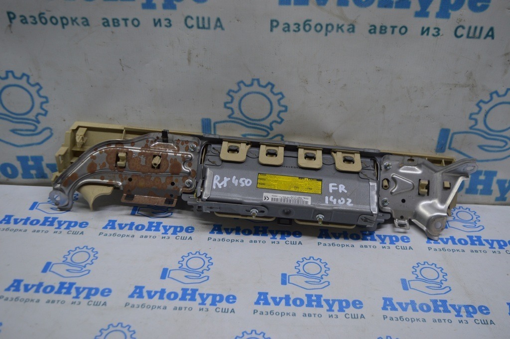 Подушка безопасности airbag колен водительская левая Lexus RX350 RX450h 10-15 беж (02) — фото 2
