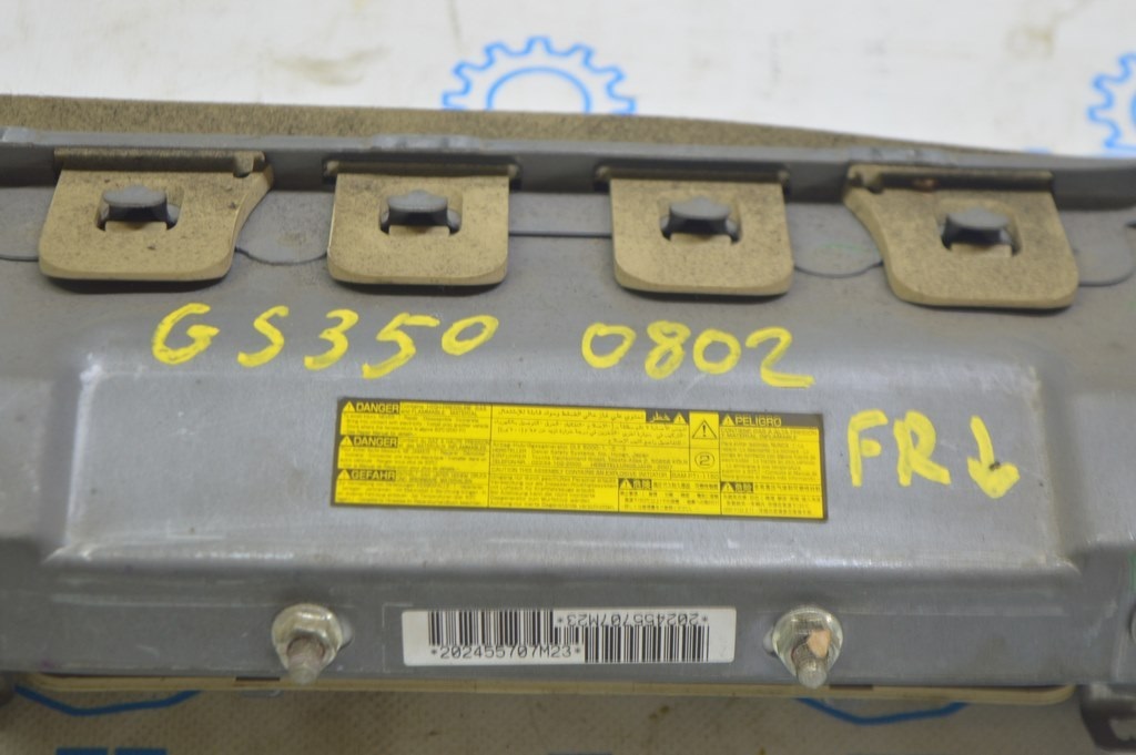 Подушка безопасности airbag коленная пассажир Lexus GS300 GS350 GS430 GS450h 06-11 беж(02) деф — фото 2