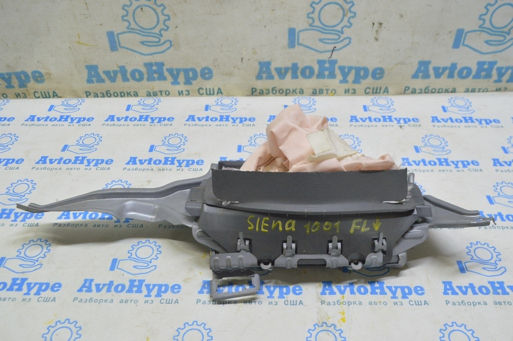 Подушка безопасности airbag коленная водительск левToyota Sienna 11-16 серая, стрельнувш (01)