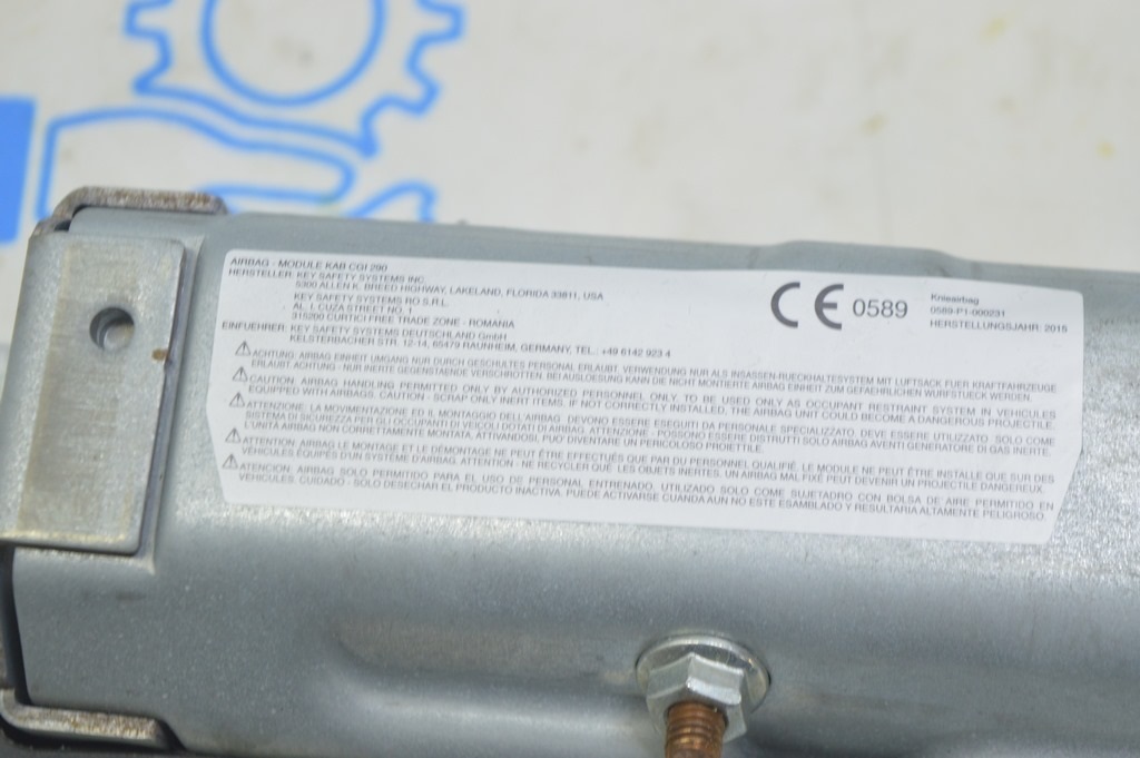 Подушка безопасности airbag коленная водительская лев BMW 3 F30 12-19 (02) — фото 4