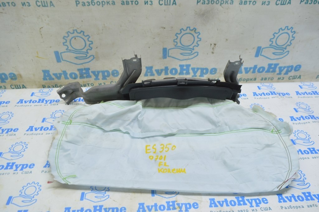 Подушка безопасности airbag коленная водительская лев Lexus ES350 07-12 черн (01) стрельнувшая