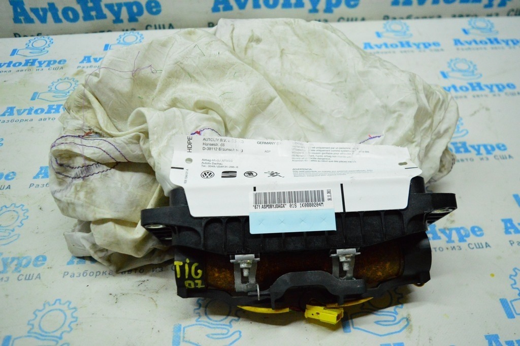 Подушка безопасности airbag пассажирская (в торпеде) VW Tiguan 09-17 (07) cтрельнула