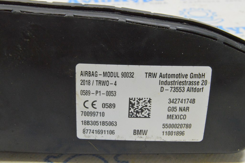 Подушка безопасности airbag переднего левого сиденья BMW X5 G05 19-24 — фото 3