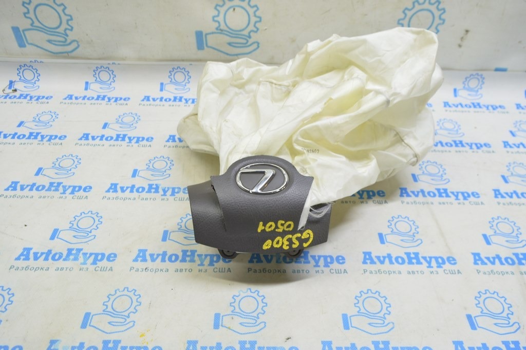 Подушка безопасности airbag в руль Lexus GS300 GS350 GS430 GS450h 06-07 черн (01) стрельнувшая — фото 2
