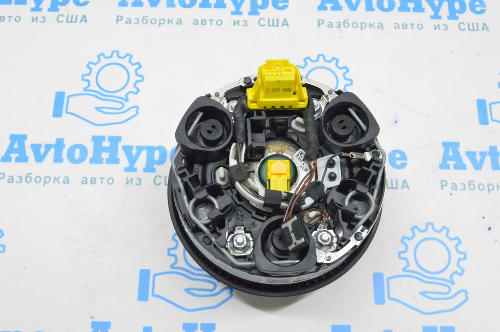 Подушка безопасности airbag в руль водительская Audi A3 8V 15-16 4d, черная (02) — фото 3