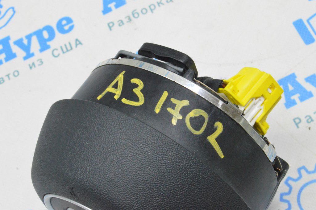 Подушка безопасности airbag в руль водительская Audi A3 8V 15-16 4d, черная (02) — фото 4