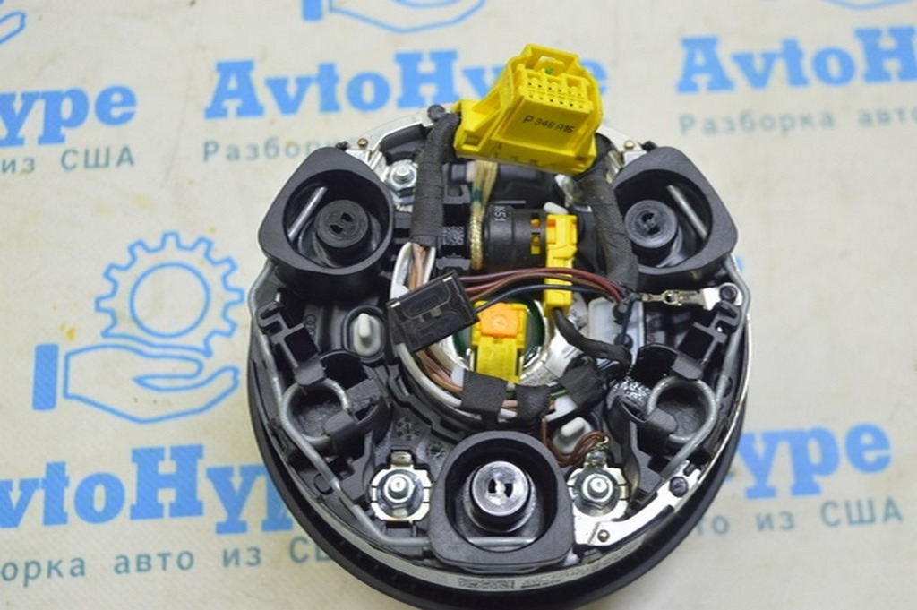 Подушка безопасности airbag в руль водительская Audi A4 B9 17- черная (02) — фото 2