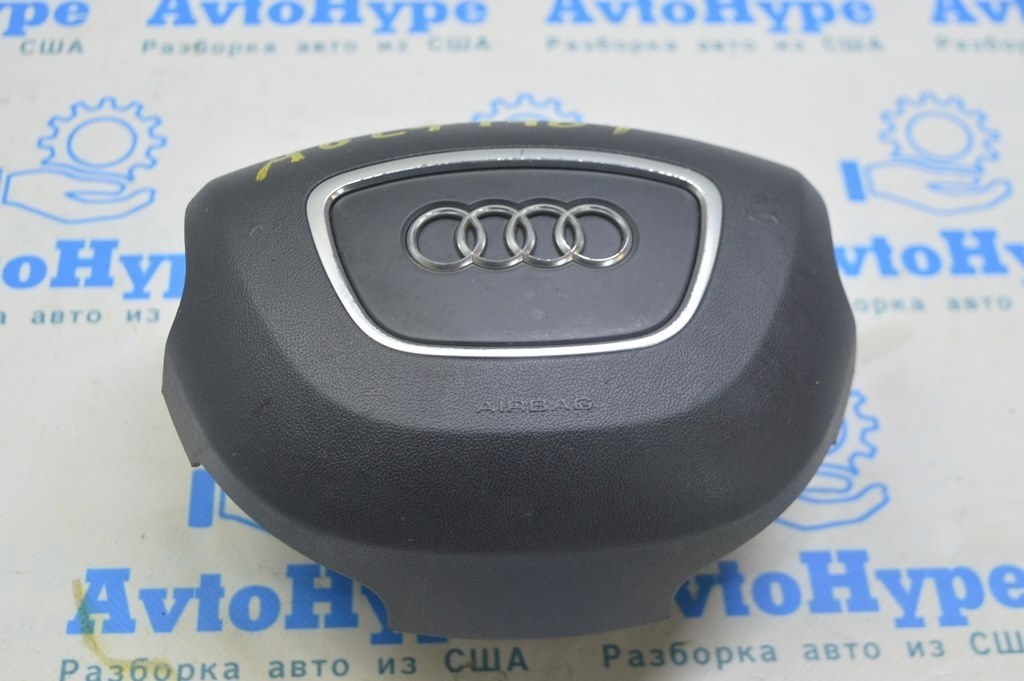 Подушка безопасности airbag в руль водительская Audi A6 C7 12-18 черн (01)