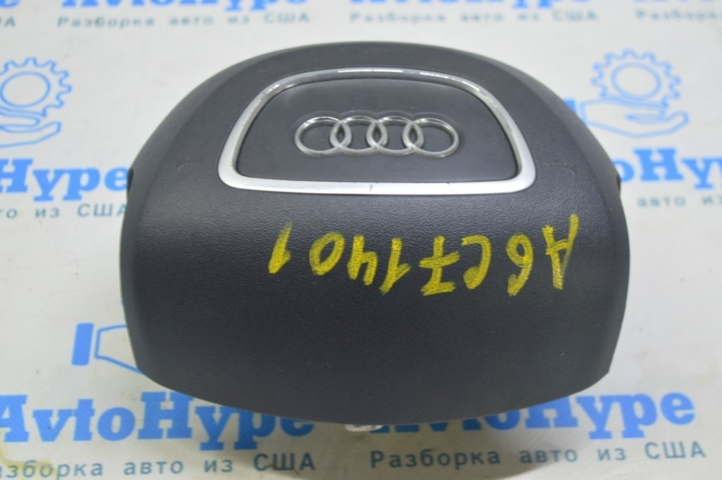 Подушка безопасности airbag в руль водительская Audi A6 C7 12-18 черн (01) — фото 2