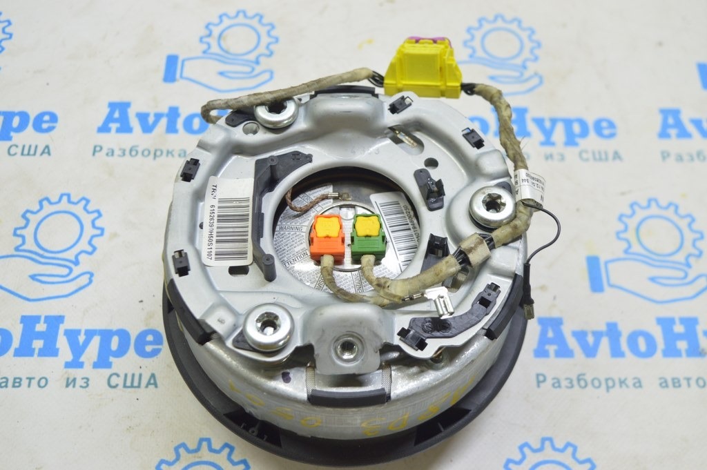 Подушка безопасности airbag в руль водительская Audi A8 D3 03-09 черн (01) — фото 2