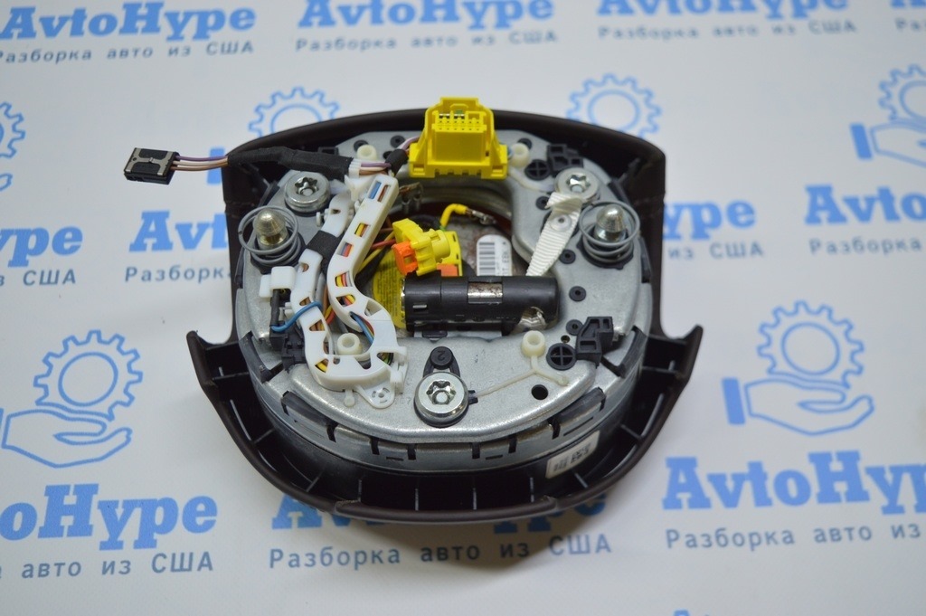 Подушка безопасности airbag в руль водительская Audi A8 D4 10-17 (01) коричневый цвет идеал — фото 3