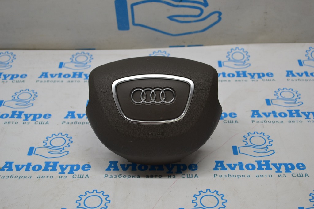 Подушка безопасности airbag в руль водительская Audi Q5 8R 13-17 бежевая truffelbeige (02)