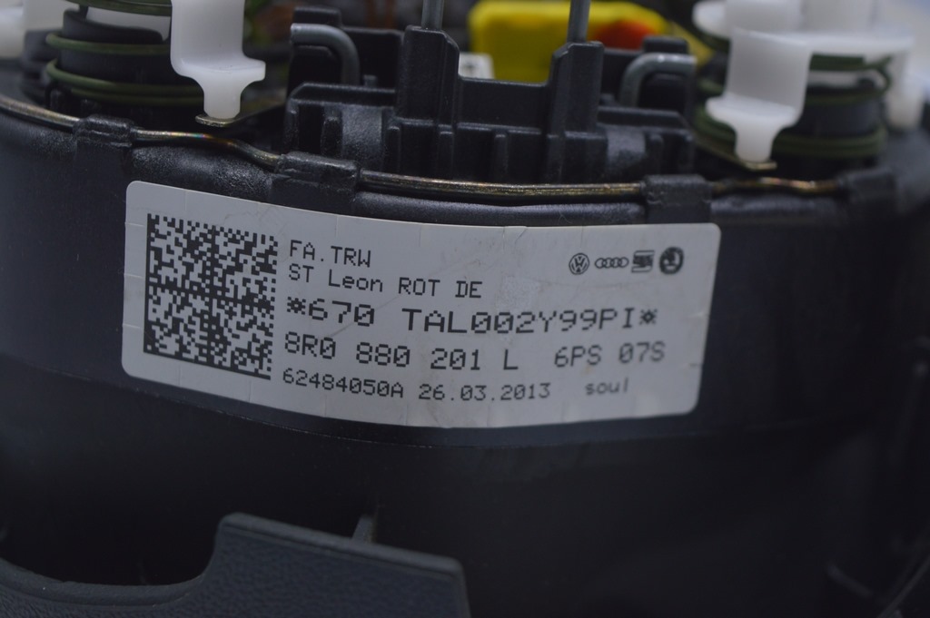 Подушка безопасности airbag в руль водительская Audi Q5 8R 13-17 черная — фото 3