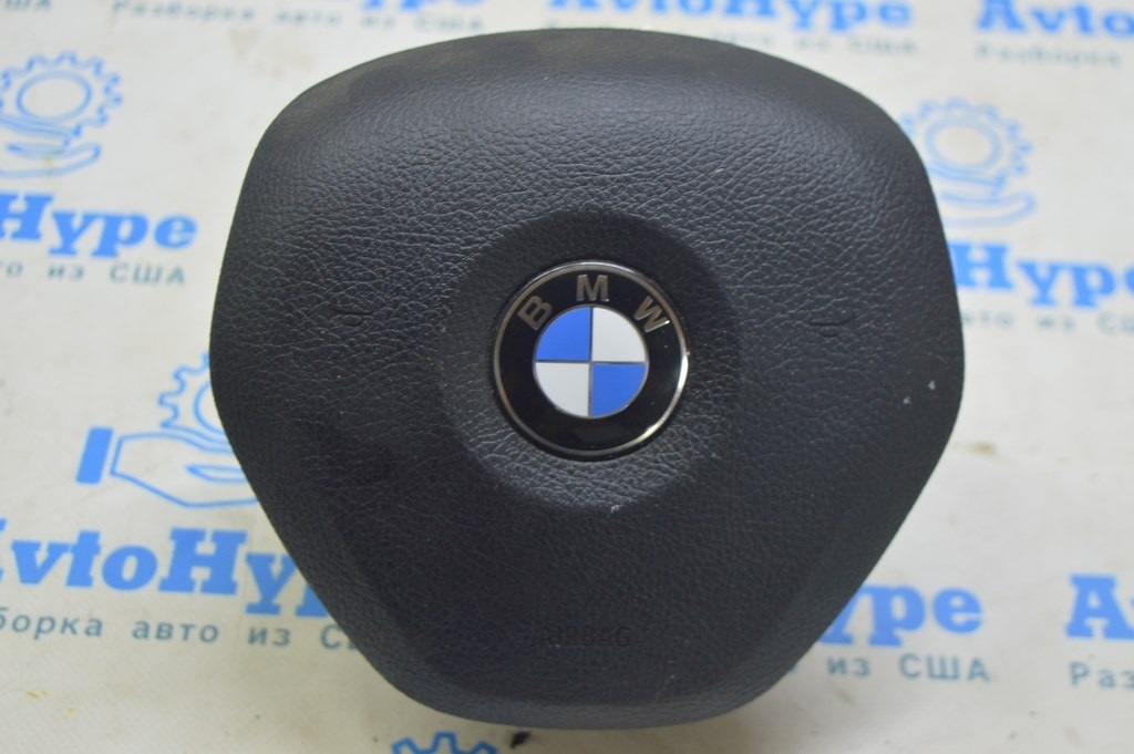 Подушка безопасности airbag в руль водительская BMW 3 F30 17-18 Sport черная (02)
