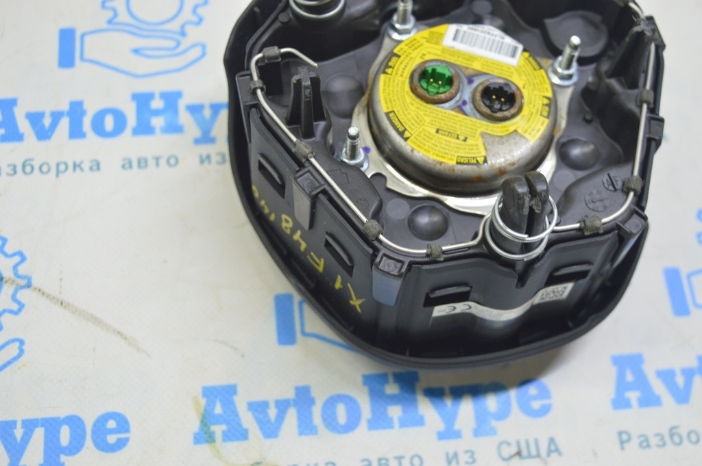 Подушка безопасности airbag в руль водительская BMW X1 F48 16-22 черная (01) — фото 3