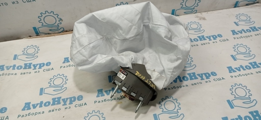 Подушка безопасности airbag в руль водительская Chevrolet Volt 16- серая стрельнувшая