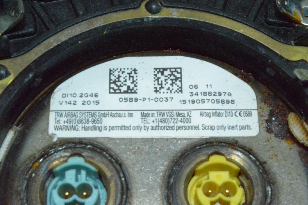 Подушка безопасности airbag в руль водительская Ford Focus mk3 15-18 рест (07) — фото 4