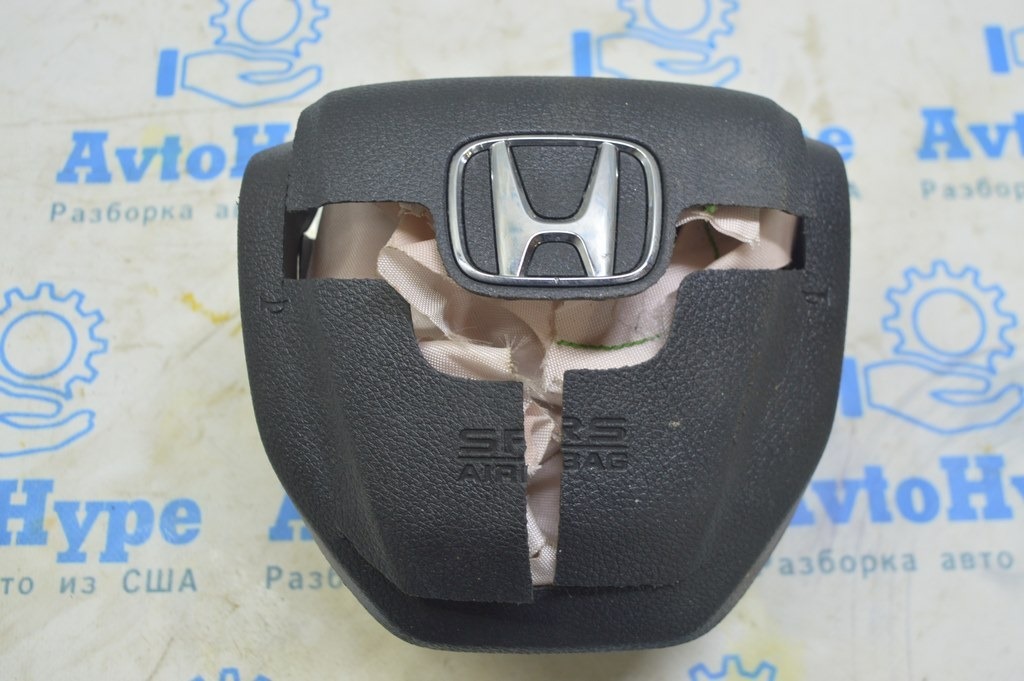 Подушка безопасности airbag в руль водительская Honda Clarity 18-21 usa черн (02) стрельнувшая