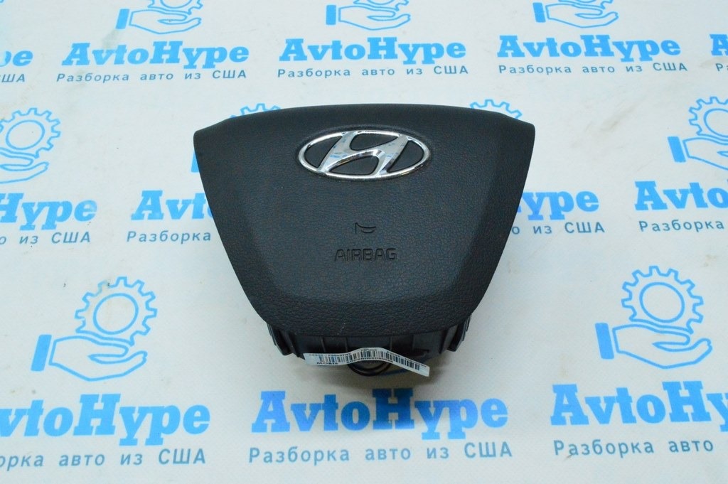 Подушка безопасности airbag в руль водительская HYUNDAI ELANTRA AD 17-18 дорест черн (02)