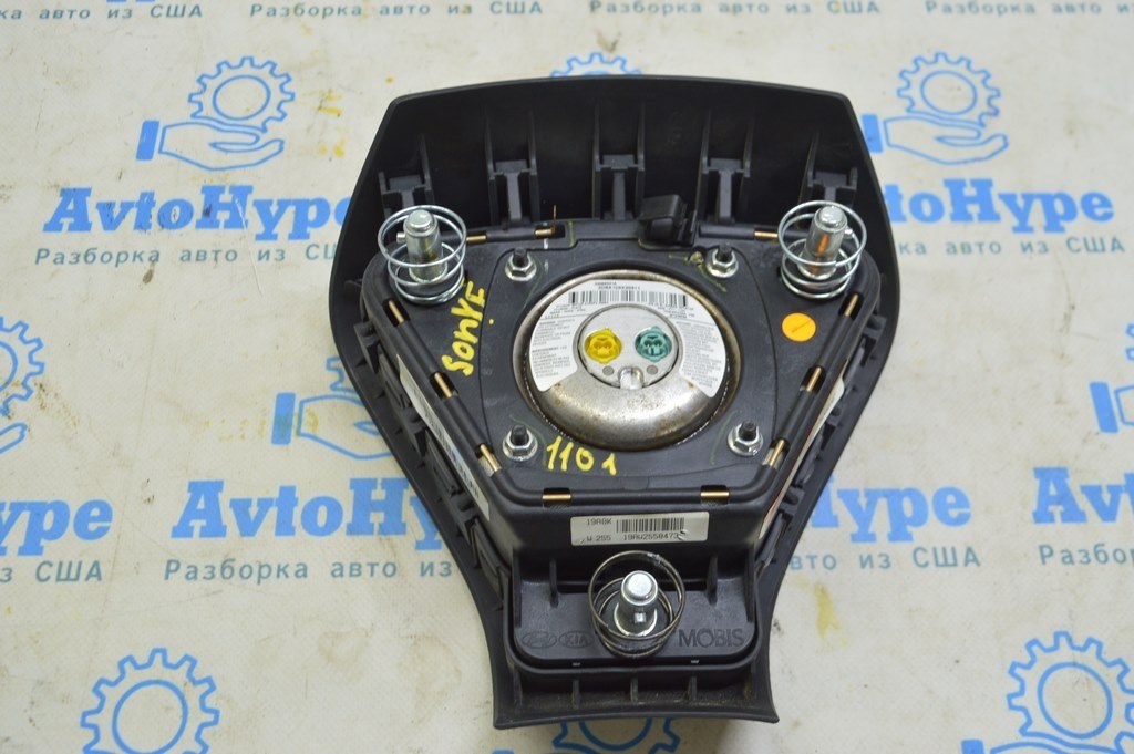 Подушка безопасности airbag в руль водительская Hyundai Sonata 11-15 (01) — фото 2