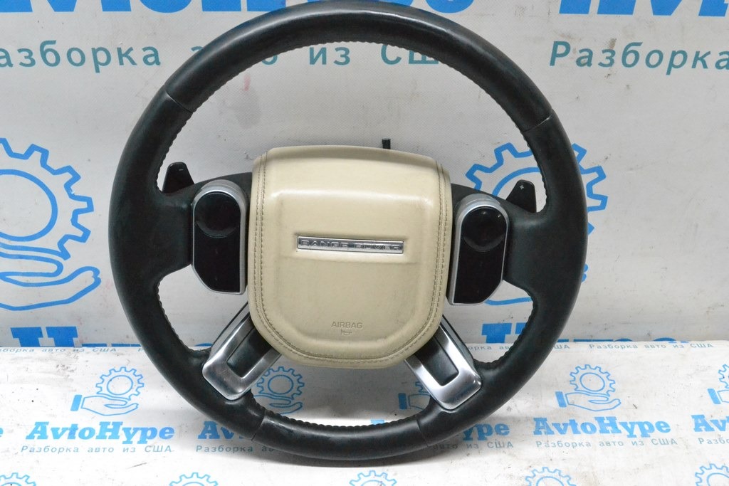 Подушка безопасности airbag в руль водительская Land Rover Range Rover L405 13-17 (01) беж